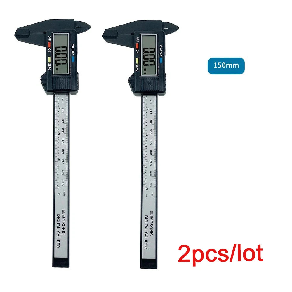 1PC Plastic Digital Vernier Caliper Digital Display Caliper Mini Text Play Caliper Student Vernier Ruler 0-150mm Measuring Tool