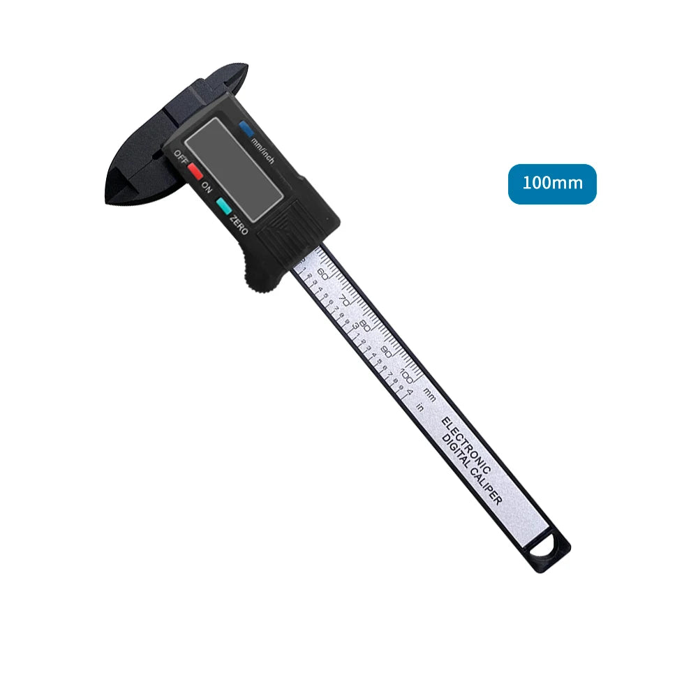 1PC Plastic Digital Vernier Caliper Digital Display Caliper Mini Text Play Caliper Student Vernier Ruler 0-150mm Measuring Tool