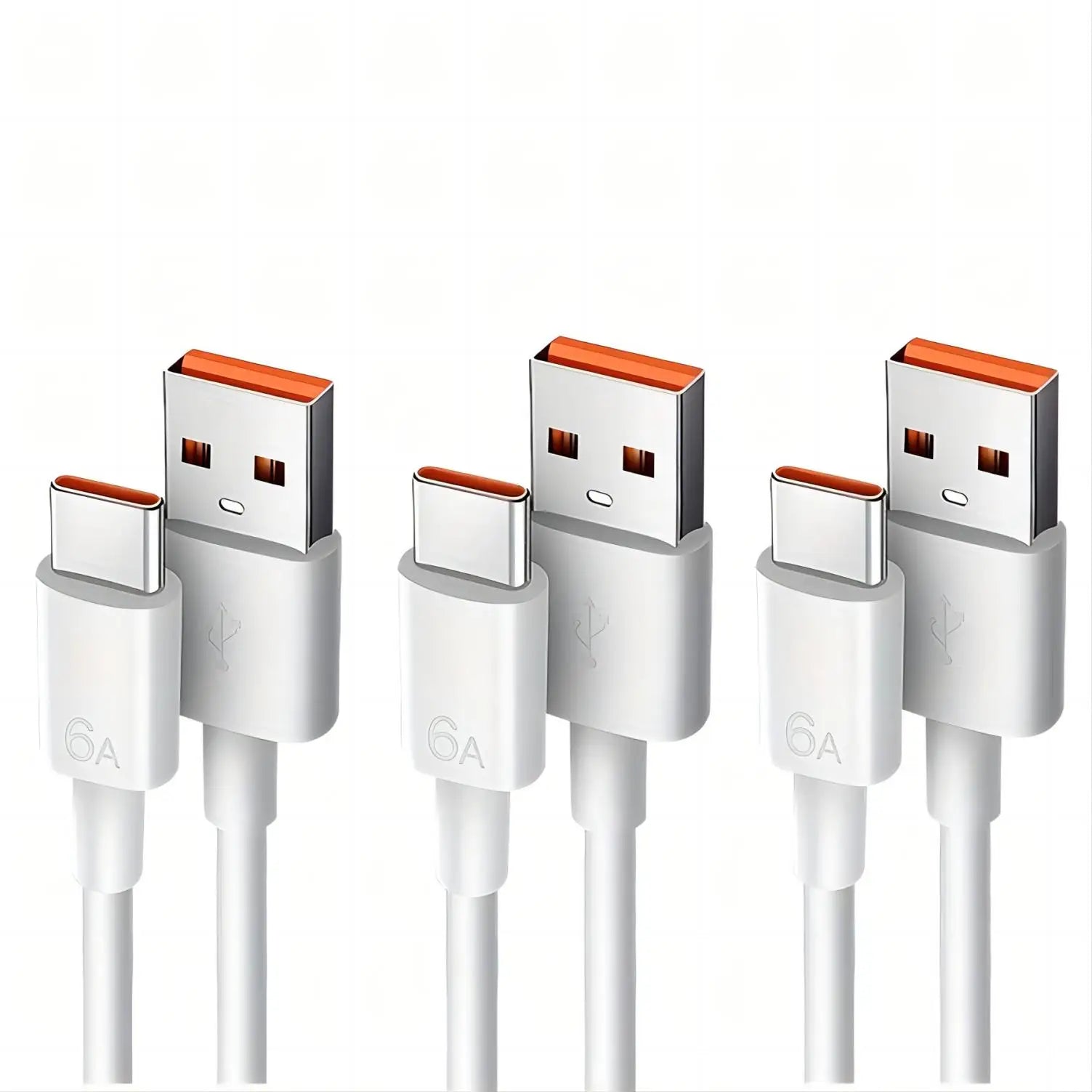 3PCS 100W 6A Super Fast Charger Cable Fast USB Type C Charging Data Cord Quick Charger Cabletype c charger fast charging