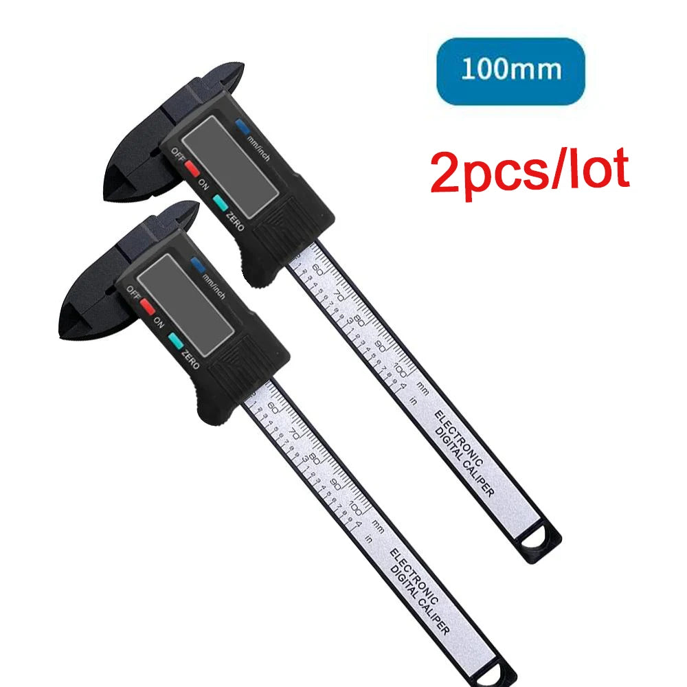 1PC Plastic Digital Vernier Caliper Digital Display Caliper Mini Text Play Caliper Student Vernier Ruler 0-150mm Measuring Tool